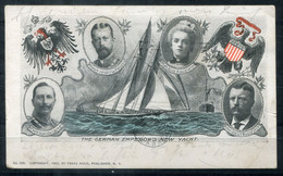 F0778 - USA - Postcard "The German Emperor's New Yacht" - Forwarded From Brooklyn To Braunschweig 1902 - Presidents