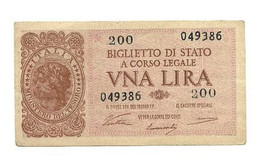 Italia - 1 Lira 1944 Luogotenenza     ---- - Italia – 1 Lira