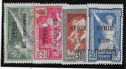 Syrie N°122/125 - Neuf * Avec Charnière - N°123 B/TB Sinon TB - Neufs