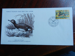 12.3) JUGOSLAVIA WORLD WILDLIFE FUND FIRST DAY COVER 1976 VADUZ BEOGRAD - Other & Unclassified