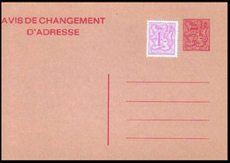 CA/AV 24 F- 7,00fr Rouge/rood - Avis De Changement D'Adresse/Bericht Van Adresverandering -1982 - NEUF / NIEUW - Adressenänderungen