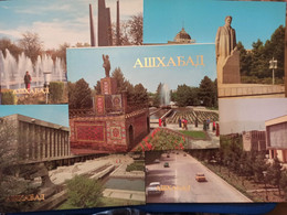 Russian Asia. Turkmenistan. Ashgabat / Ashkhabad. Big Lot - High Quality - 17 Postcards Lot - 1980s - Turkménistan