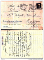 26688) Cartolina Pubblicitaria Erasmo Montanari Fu Raimondo Commercio Pesce Fresco - Modena - Viaggiata Il 29/9/1935 - Bars, Hotels & Restaurants