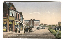 Barry WALES Barry Docks BROAD STREET Showing Theatre Colour Photo C. 1910 - Glamorgan
