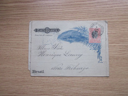 Carta Bilhete  Brazil Casa Da Moeda 1896 - Other & Unclassified