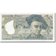 France, 50 Francs, Quentin De La Tour, 1982, Undated (1982), NEUF - 50 F 1976-1992 ''Quentin De La Tour''