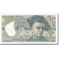 France, 50 Francs, Quentin De La Tour, 1982, Undated (1982), NEUF - 50 F 1976-1992 ''quentin De La Tour''