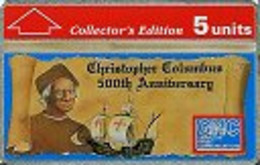 GIBRALTAR : GIB016 5 Christopher Columbus 500th Anniv MINT - Gibraltar