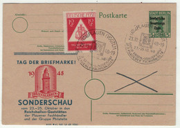 Berlin // Journée Du Timbre 1948- Tag Der Briefmarken - Cartes Postales - Oblitérées