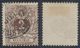 émission 1884 - N°44 Obl Ambulant "Convoyeur / Bruxelles à Luxembourg". Très Rare Sur Petite Valeur. Cachet De Second Ch - 1869-1888 Leone Coricato