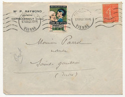 Vignette Anti-tuberculeuse 1937 Sur Enveloppe, De Chatellerault (Vienne)  17/12/1932 - Covers & Documents