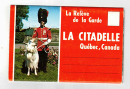 Quebec City, Quebec, Canada, La Citadelle, Old Souvenir-Folder Postcard - Québec - La Citadelle