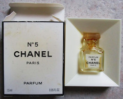 MINIATURE DE PARFUM N° 5 CHANEL PARIS VIDE 1,5 Ml - Miniatures Modernes Vides