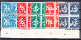 Netherlands 1958 Children Mi#723-727 Mint Never Hinged Pieces Of Four - Ongebruikt