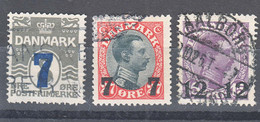 Denmark 1926 Mi#156-158 Used - Oblitérés