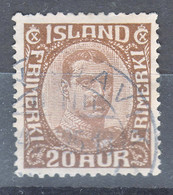 Iceland Island Ijsland 1921 Mi#101 Used - Used Stamps