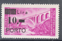 Istria Litorale Yugoslavia Occupation, Porto 1946 Sassone#11 Mint Never Hinged - Jugoslawische Bes.: Istrien