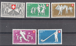 Switzerland 1951 Mi#555-559 Mint Never Hinged - Nuovi