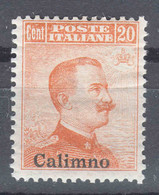 Italy Colonies Aegean Islands Calimno (Calino) 1916/1922 Sassone#9 Mi#11 I (without Watermark) Mint Hinged - Ägäis (Calino)