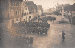 Carte Photo Militaire Français DANNEMARIE-68-Haut-Rhin-Remise Décoration-Cachet-Tampon 57 ème Division Réserve-Guerre - Dannemarie