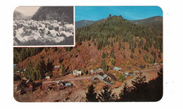 MURRAY, Idaho, USA, Split-View, At Present & In 1885, Old Chrome Postcard - Other & Unclassified