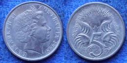 AUSTRALIA - 5 Cents 1999 "echidna" KM# 401 Elizabeth II Decimal - Edelweiss Coins - Sin Clasificación