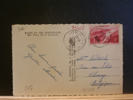 92/489 CP FRANCE 1948 POUR LA BELG. - Sonstige & Ohne Zuordnung