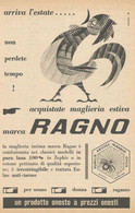 # MAGLIERIA RAGNO 1950s Advert Pubblicità Publicitè Reklame Underclothes Lingerie Ropa Intima Unterkleidung - Lingerie