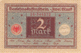 2 Mark 1920 Deutsche Reichsbanknote AU/EF (II) Darlehenskassenschein - 2 Mark
