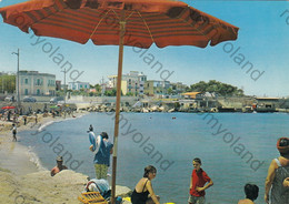 CARTOLINA  TRANI, PUGLIA ,RIVIERA DI COLONNA , VACANZA ,BARCHE A VELA,SOLE,MARE SPIAGGIA VIAGGIATA 1967 - Trani