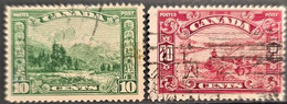 CANADA 1928/29 - Canceled - Sc# 155, 157 - 10c 20c - Used Stamps