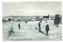 CPA ALLEMAGNE WINTERBILDER AUS DEM SCHWARZWALD RARE BELLE CARTE !! - Buehl