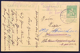 Belgique Carte Entier Belge Pellens Utilisé En Feldpost GARDE INF.DIV. 1915 Vers L'Allemagne Pas Courant ! - Army: Belgium
