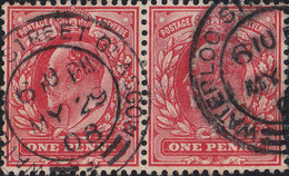 GB - 1908 - KEVII SG 219 Used "WATERLOO STREET GLASGOW" Double Circle Date Stamp - Oblitérés