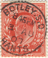 GB - KEVII - 1907 (Aug 3) - " BOTLEY.S.O / HANTS " (Hampshire) CDS On SG219 - Usados