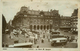 Paris * 8ème * La Gare St Lazare * Tram Tramway * Autobus Bus - Metro, Stations