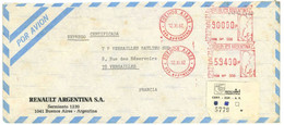 ARGENTINE EMA 1982  Env. De RENAULT ARGENTINA SA - Vignettes D'affranchissement (Frama)