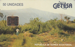 Equatorial Guinea, GQ-GET-0010, Landscape - SC5 (Grey Text - Glossy), 2 Scans.   C4C100963 - Guinée-Equatoriale