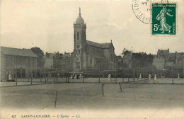 St Lunaire * Les Courts De Tennis * Sport De Raquette * Vue Sur L'église - Saint-Lunaire