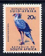 South Africa 1969 Secretary Bird 20c (Redrawn With Phosphor Bands) U/M, SG 296* - Nuovi