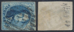 Médaillon - N°11 Margé Obl P37 "Eecloo" (8 Barres) / Perception. - 1858-1862 Medaillen (9/12)