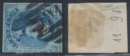 Médaillon - N°11 Touché Obl P91 "Frameries" (8 Barres) / Perception. - 1858-1862 Medaillen (9/12)