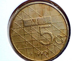Netherlands 5 Gulden 1990 KM 210 - Handelswährungen