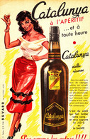 BU 2154 A /   BUVARD-    CATALUNYA A L'APERITIF   ( 21,00 Cm X 13,50 Cm ) - Liquor & Beer