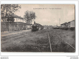 CPA 31 St Saint Gaudens La Gare Et Le Train Tramway - Saint Gaudens