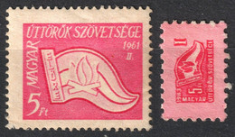 Pioneer Movement Membership TAX Stamp Member - 1961 HUNGARY - MNH+used Vignette Cinderella Label - Revenue Stamps