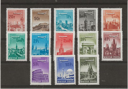 HONGRIE - POSTE AERIENNE N° 279 A 291 -NEUF SANS CHARNIERE  - ANNEE 1966- COTE : 14,50 € - Nuevos