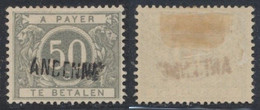 Taxe - TX16A* Fine Charnière (MH) + Surcharge ANDENNE - Stamps