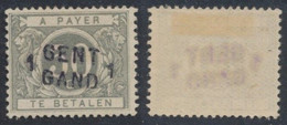 Taxe - TX16A* Fine Charnière (MH) + Surcharge GENT / GAND 1 - Stamps