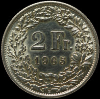 LaZooRo: Switzerland 2 Francs 1965 Specimen - Silver - Essais & Pieforts